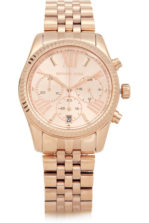 michael kors lexington rose gold watch|michael kors lexington watch women.